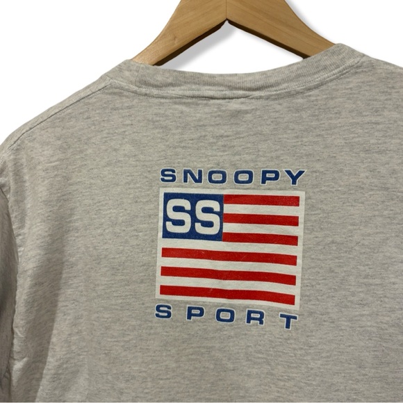 Vintage 90s Peanuts Snoopy Sport T-Shirt - Picture 4 of 5